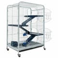 Miniatyrbillede 2 af 4: Bur Tyrol 205594 Gnavere Med hjul Plastik 64 x 44 x 93 cm