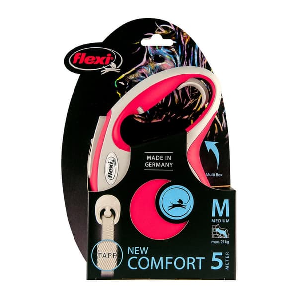 DoHundkoppel Flexi NEW COMFORT 5 m Röd Storlek S