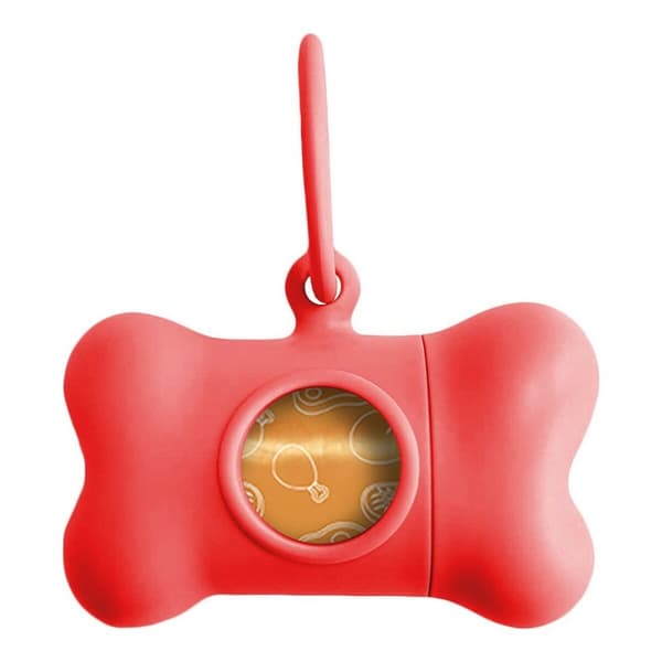 Hållare för bajspåsar United Pets Bon Ton Classic Hund Röd (8 x 4,2 x 5 cm)