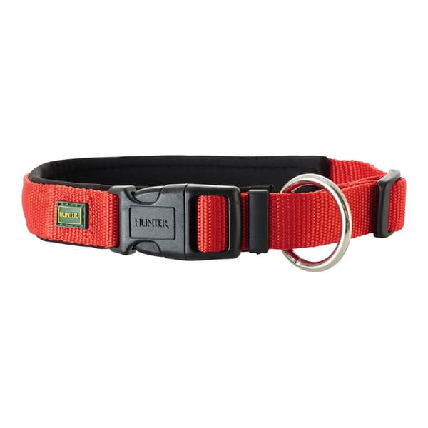 Hundhalsband Hunter Neopren Vario Röd (35-40 cm)