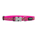 Miniatyrbild 3 av 4: Hundhalsband Red Dingo STYLE STARS LIME ON HOT PINK 41-63 cm