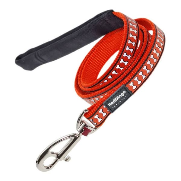 Hundeleder Red Dingo Reflekterende Oransje (2 x 120 cm)