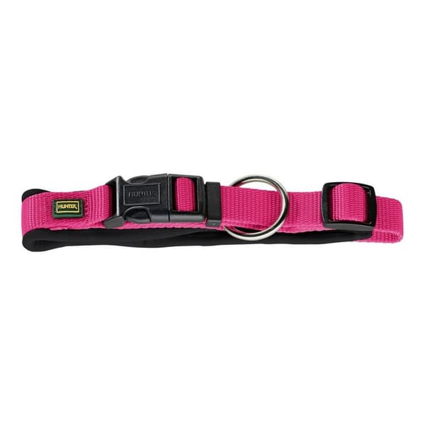 Hundehalsbånd Hunter Neopren Vario Fuksia (35-40 c
