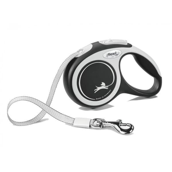 Hundeleder Flexi New Comfort Svart black XS-størrelse (3 m)