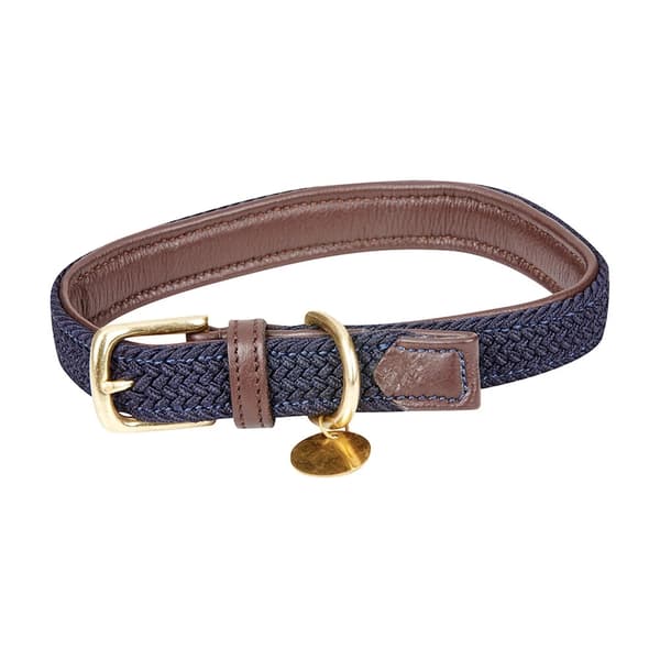 Weatherbeeta Plaited Leather Dog Collar