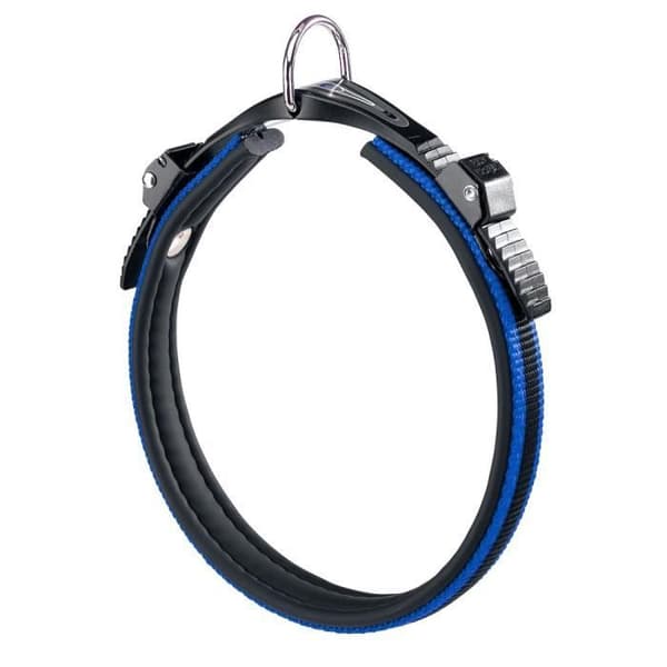 Halsband för hundar - FERPLAST - Ergocomfort C15/33 - Vadderat nylon - Blå