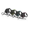 Miniatyrbillede 3 af 3: Hundebly Flexi BLACK DESIGN 5 m Blå Størrelse M