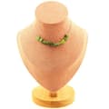 Miniatyrbild 1 av 4: Stenar och mineraler. Halsband med 10 Nephrite Jade pärlor från Xiuyan Kina. Stålkedja Halsband för kvinnor, män. Anpassningsbar storlek
