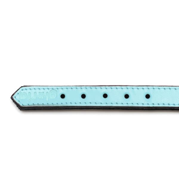 Hundhalsband Gloria 30 cm Vadderad Läder Blå