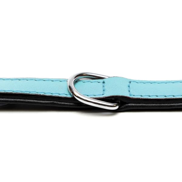 Hundhalsband Gloria 30 cm Vadderad Läder Blå