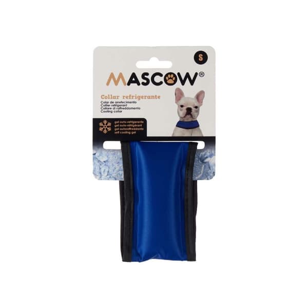 Hundehalsbånd Blå Sort PVC Gel 6,3 x 1 x 30 cm Nedkølende (4 enheder)