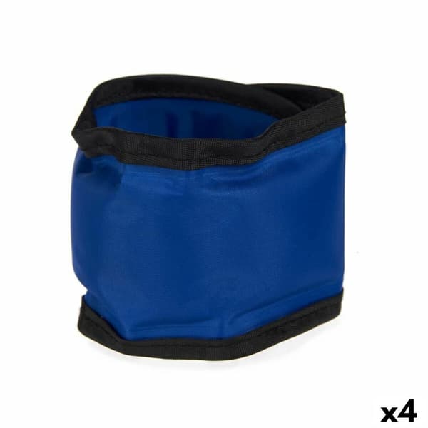 Hundehalsbånd Blå Sort PVC Gel 6,3 x 1 x 30 cm Nedkølende (4 enheder)