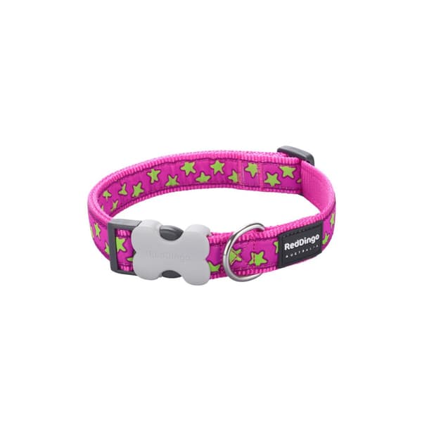 Koiran kaulapanta Red Dingo Stars 20-32 cm Pinkki Punainen