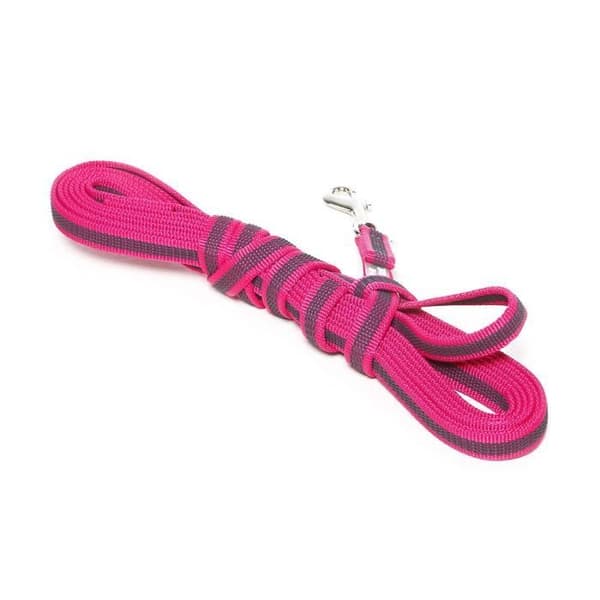 JULIUS K-9 Julius-K9 Super-Grip ledning med handtag, 14mm x 5m, Rosa/Grå - 218GM-PN-S5