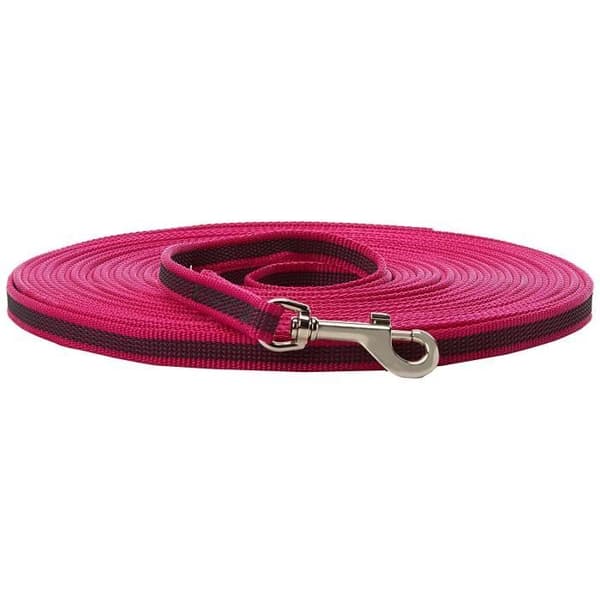 JULIUS K-9 Julius-K9 Super-Grip ledning med handtag, 14mm x 5m, Rosa/Grå - 218GM-PN-S5