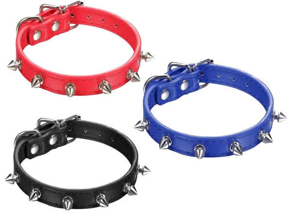 Hundhalsband med Nitar - Halsband för Katter och Hundar - L