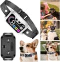 Miniatyrbild 4 av 6: Anti Bark Halsband för hundar - Anti Bark Träningshalsband - Vit, vattentätt, uppladdningsbart - för stora små hundar