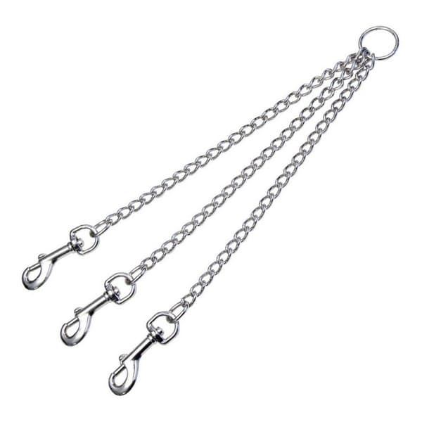 Koppling för 3-hundsledning Gloria 3mm x 38 cm