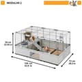 Miniatyrbillede 2 af 2: Bur Ferplast Metal Genbrugt plastik 109 x 72 x 56 cm