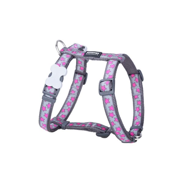 Hundesele Red Dingo STYLE HOT PINK ON COOL GREY 36-54 cm 30-48 cm