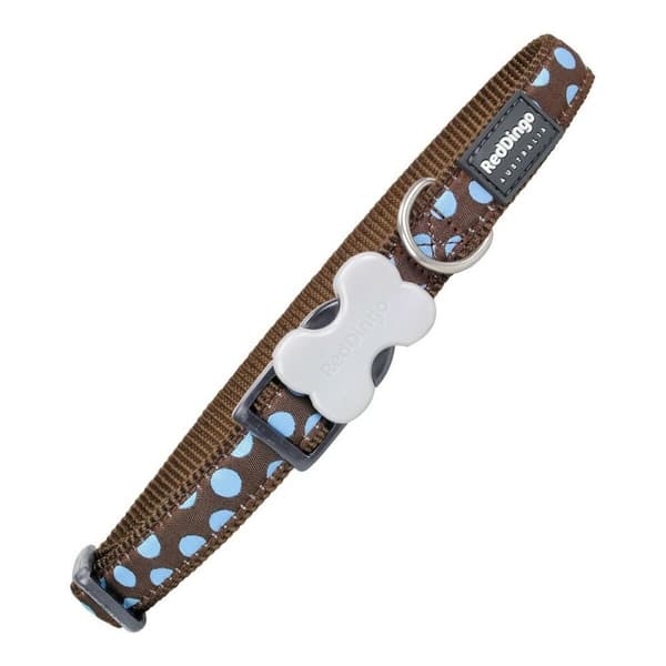 Koiran kaulapanta Red Dingo Sininen Ruskea Pilkut (1,5 x 24-36 cm)