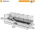 Miniatyrbillede 3 af 7: Bur Ferplast Metal Genbrugt plastik 179 x 56 x 72 cm