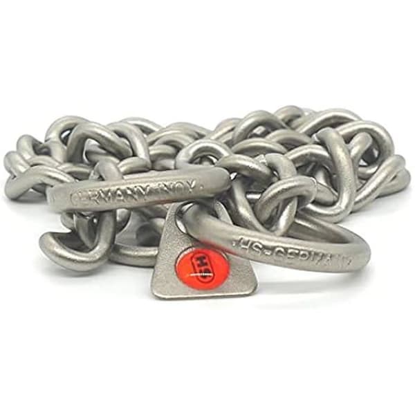 Halsband - HS Sprenger - Tvinnat matt rostfritt stål - 3 mm länkar - För hundar upp till 40 kg - Långt hår