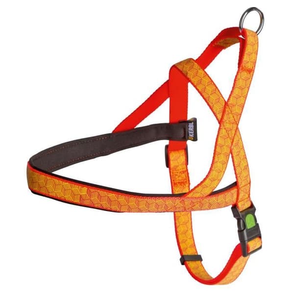 Kerbl reflekterande norsk hundsele - orange - 65/85 cm