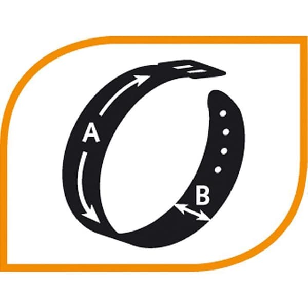 STRIPHTML(Ferplast SPORT DOG C Halsband för hundar med mjuk stoppning. Olika storlekar och fluorescerande färger. C25/55 - A: 45÷55