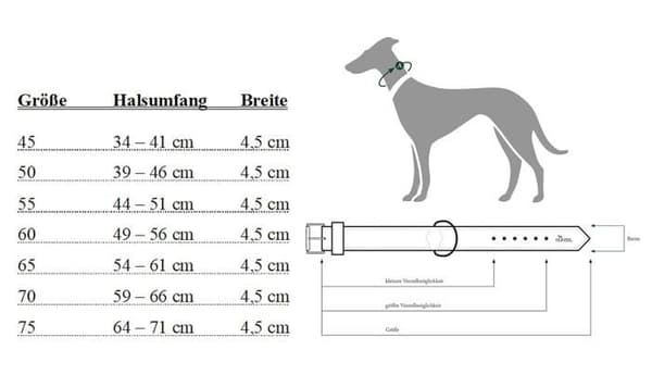 Hunter Collar - 64114 - Reflekterande neoprenkrage 54-61 cm 45 mm röd