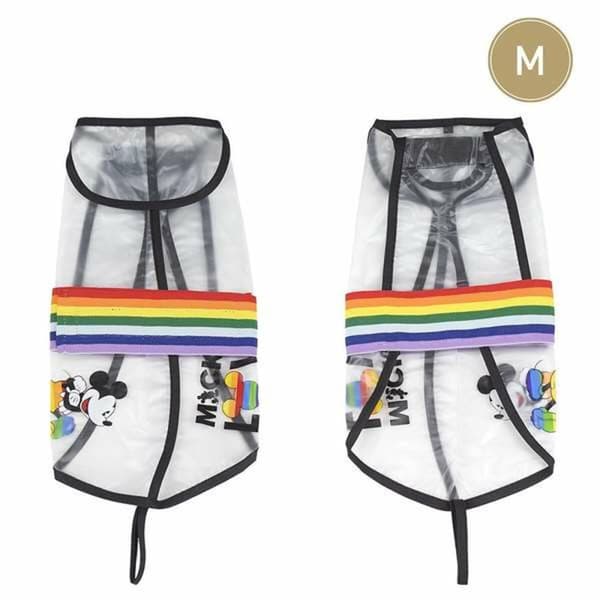Regnrock för hundar Disney Transparent M Mickey Mouse