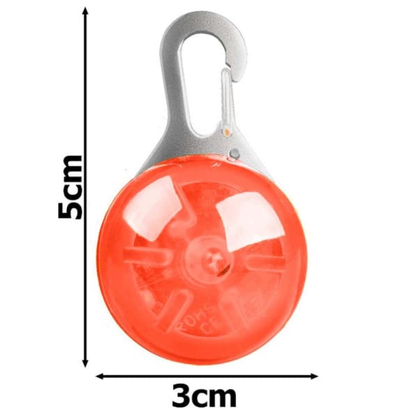 LED-lampe for kjæledyr Rød