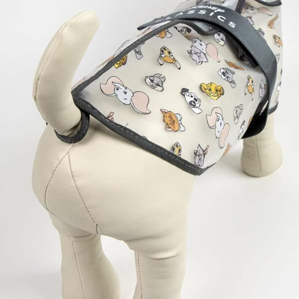 Hund regnfrakke Disney Sort matte black XS - S