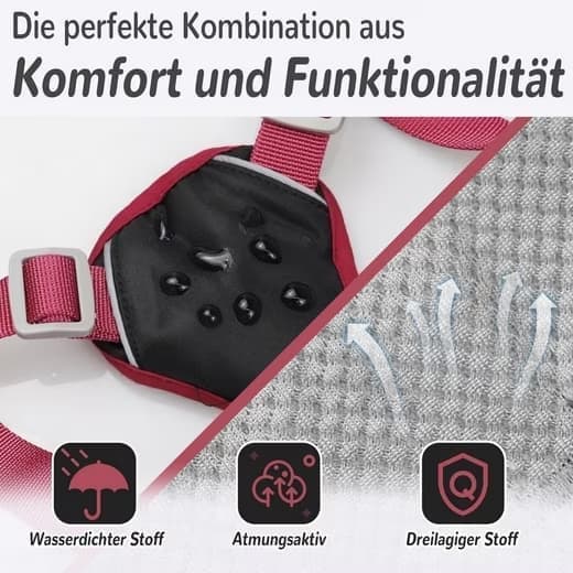Justerbar træksele til hundesele – sort, pink, gul s/m/l