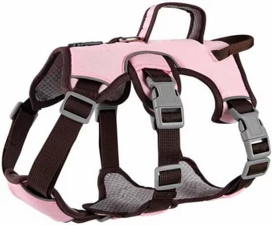 Justerbar Dragsele För Hund Sele – Svart, Rosa, Gul S/M/L