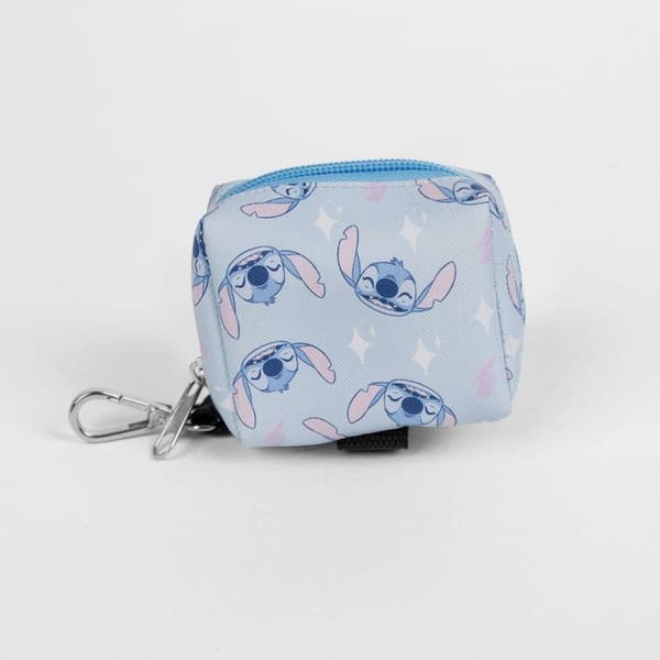 Dispenser til poser Stitch Lyseblå 100 % polyester 9 x 21 x 3 cm