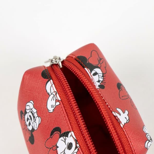 Dispenser til poser Minnie Mouse Rød 100 % polyester 9 x 21 x 3 cm