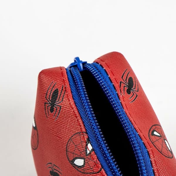 Dispenser til poser Spider-Man Rød 100 % polyester 9 x 21 x 3 cm