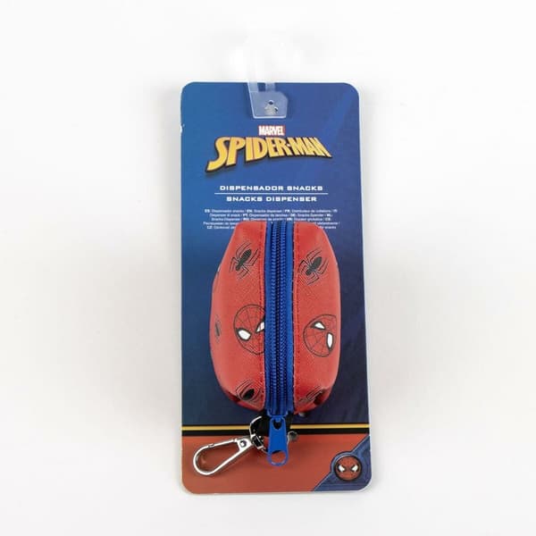 Dispenser til poser Spider-Man Rød 100 % polyester 9 x 21 x 3 cm