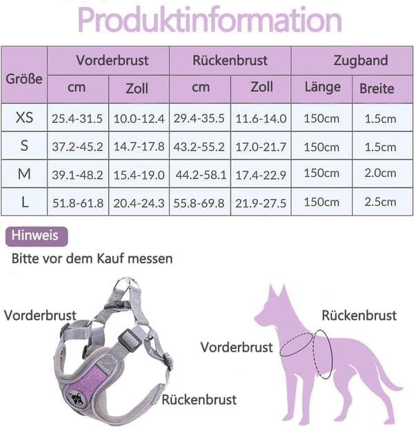 Hundsele Justerbar bekväm sele Säker sele - med draglina