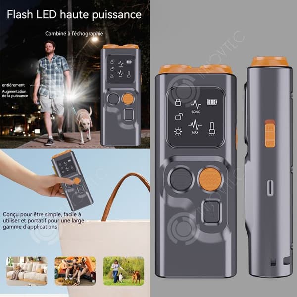 INN Anti Bark Dog Ultrasonic Anti Bark Device LED Ficklampa Anti Bark Device Ultrasonic Dog Whistle
