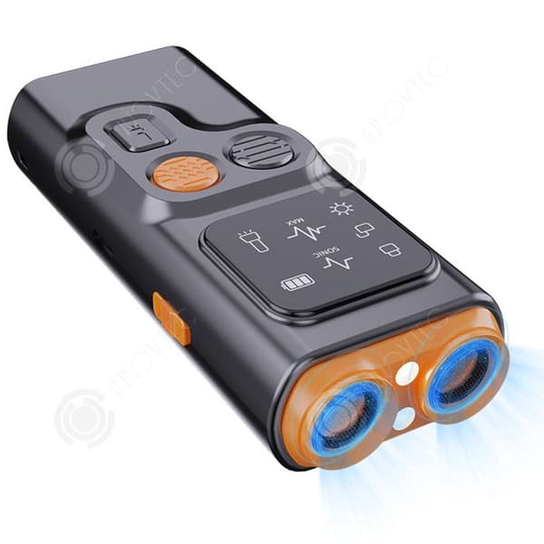 INN Anti-bark hund ultraljud LED-skärm 800mah 3 hastighetsjustering USB anti-bark med laser och ficklampa och ultraljud