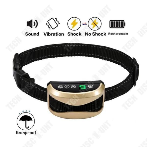 hundhalsband mot skällande hund 280 mAh intelligent digital visning 7 nivåer av känslighetsinställning vattentät design