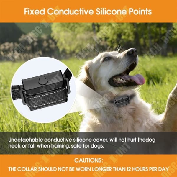 TD® Dog Bark Control Device Electric Shock Training Vattentät halsband Fjärrkontroll Bark Stopper