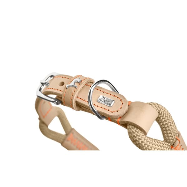 Hundehalsbånd Hunter MALIA Beige S/M 35-44 cm