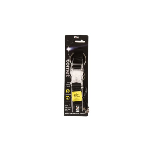 Hundhalsband Dog Gone Smart Svart L Ljus
