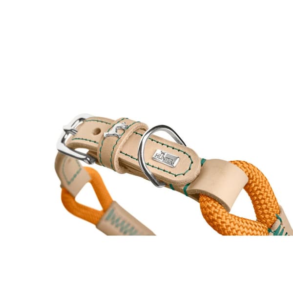 Hundehalsbånd Hunter Malia Orange M/L 45-54 cm