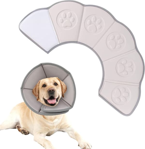 Mjuk Justerbar Pet Cone Krage, Efter Operation, Anti-Lick, Synvänlig