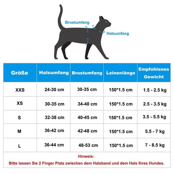 Justerbar hunde- og kattesele med snor, reflekterende og blød, sikker pasform