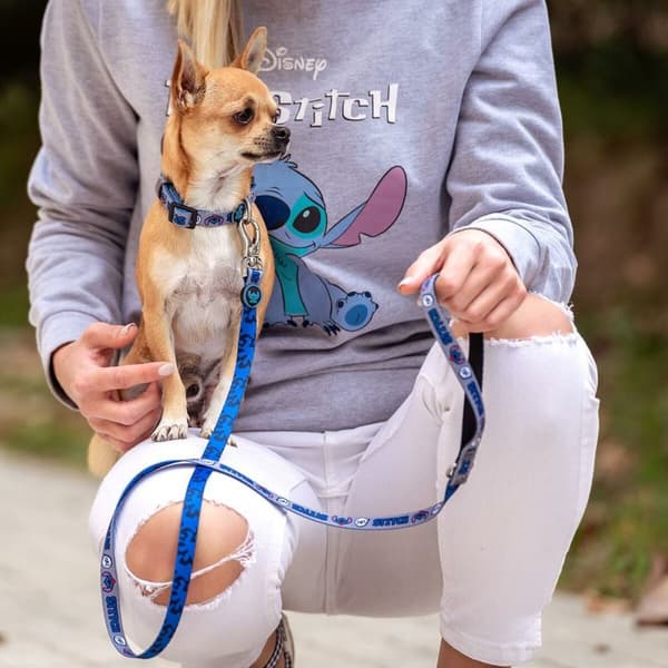 Hundehalsbånd Stitch Mørkeblå
